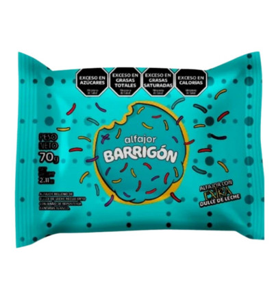 ALFAJOR BARRIGON BLANCO 70 GR