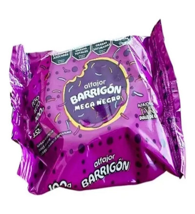 ALFAJOR BARRIGON NEGRO 70 GR