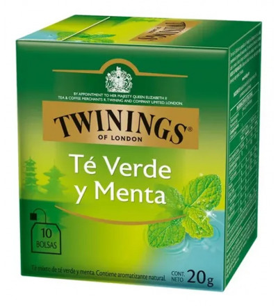 TE TWININGS TE VERDE MENTA X 10 UNIDADES