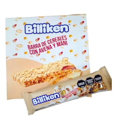 BARRA DE CEREAL BILLI AVENA X 16 UNIDADES
