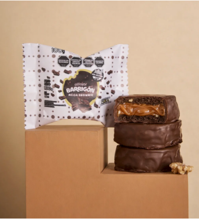 ALFAJOR BARRIGON MEGA BROWNIE 100 GR sin gluten