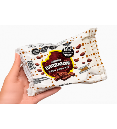 ALFAJOR BARRIGON MEGA BROWNIE 100 GR sin gluten