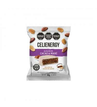ALFAJOR CELIENERGY CACAO X 40 UNIDADES