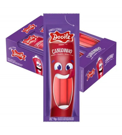 GOMITA TUBES DOCILE FRUTILLA X 12 UNIDADES
