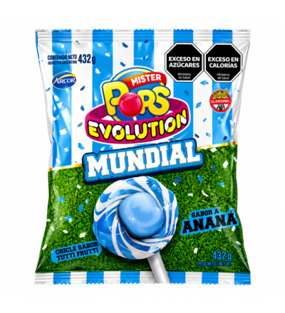 CHUPETIN EVOLUTION MUNDIAL X 24 UNIDADES