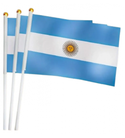 BANDERA ARGENTINA MANO 40X60