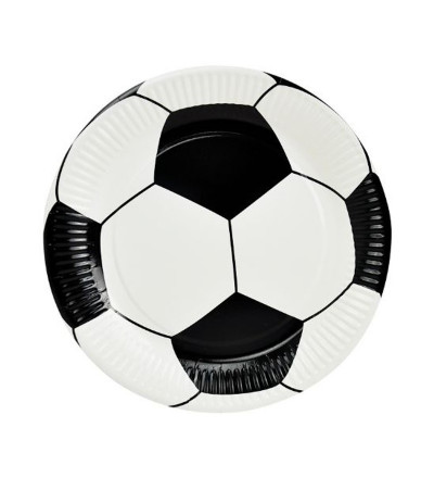 PLATO DESCARTABLE FUTBOL X 8 UNIDADES