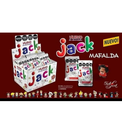 CHOCOLATE JACK X 20 UNIDADES MAFALDA