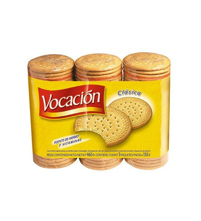 GALLETAS VOCACION CLASICA X 3 UNIDADES