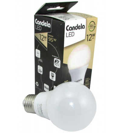 LAMPARA LED CANDELA 12W LUZ CALIDA