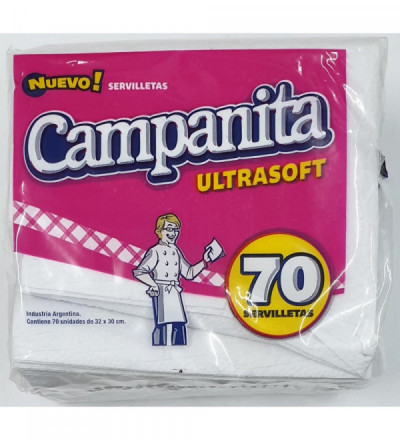 SERVILLETA CAMPANITA X 70 U.