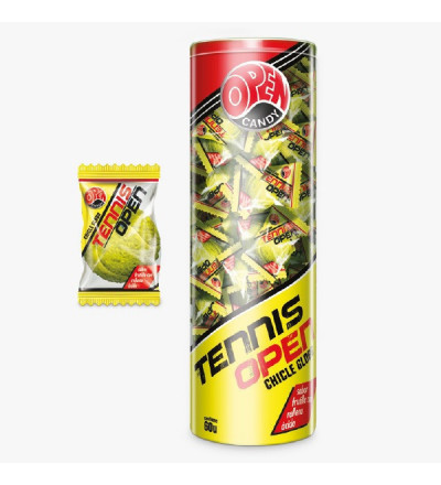 CHICLE OPEN CANDY TENNIS X 60 UNIDADES