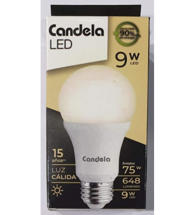 LAMP LED CANDELA 9W LUZ CALIDA