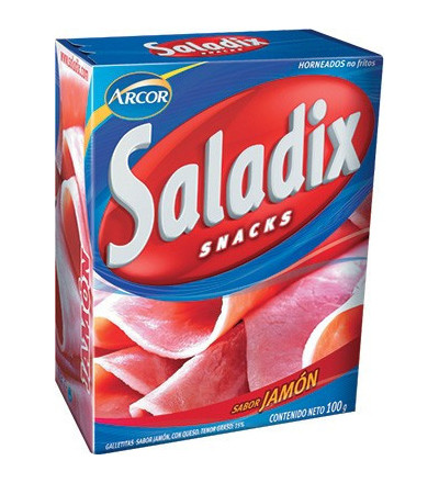 GALLETAS SALADIX JAMON X 100 GR