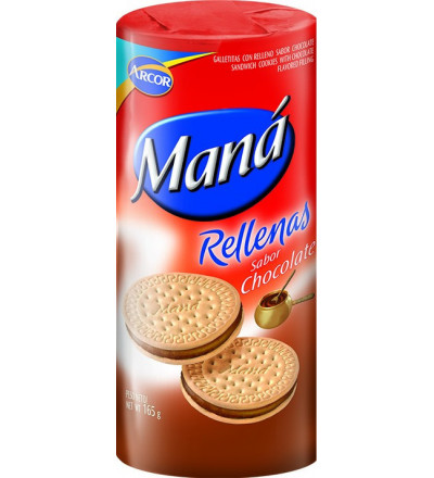 GALLETA MANA RELLENA CHOCOLATE VAINILLA