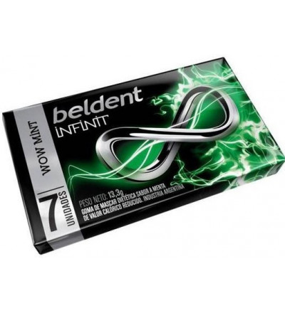 CHICLE BELDENT INFINIT MENTA X 15 UNIDADES
