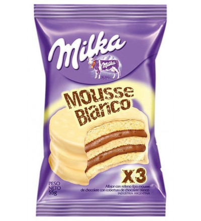 ALFAJOR MILKA TRIPLE MOUSSE BLANCO