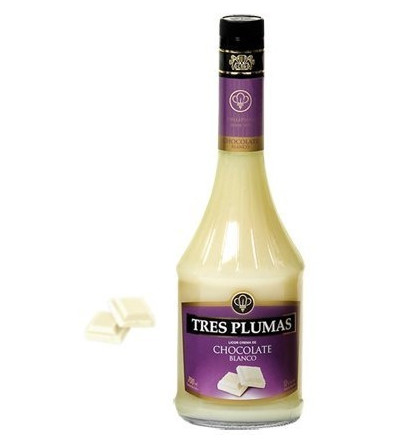 LICOR TRES PLUMAS CHOCOLATE BLANCO 700 CC